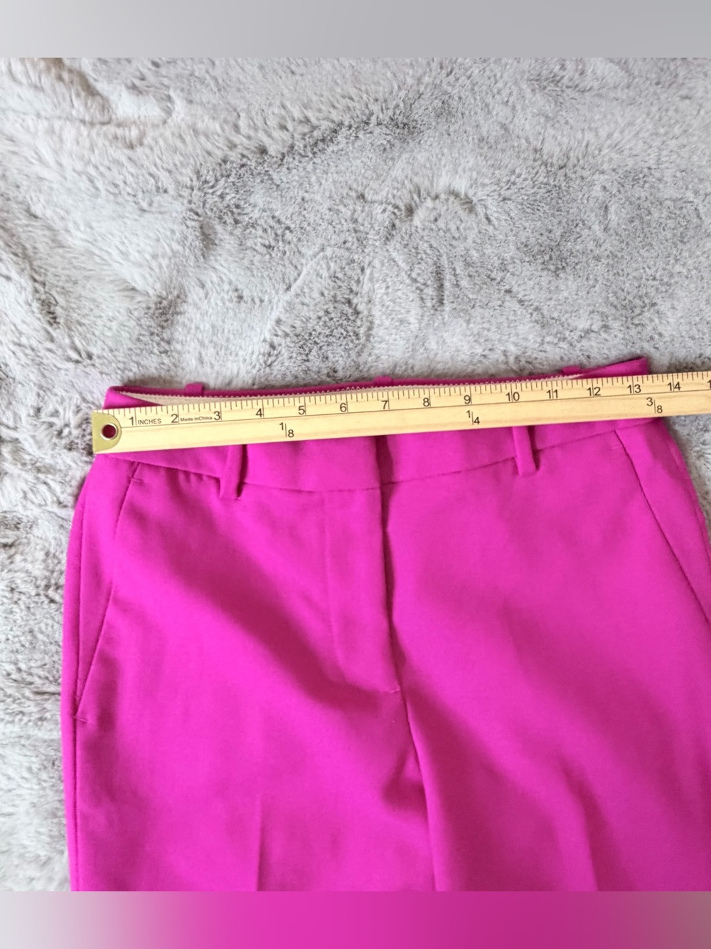 J. Crew Rhodes Suit Set Hot Pink Gold Crest Button Blazer 2P & Trouser Pants 0 - Picture 12 of 16